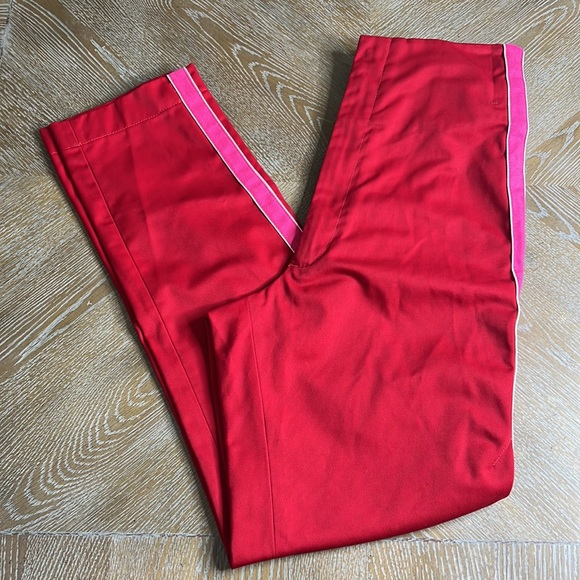 TRE by Natalie Ratabesi Red/Pink Side Stripe Anita Pant in Maroon 6 - Picture 9 of 15